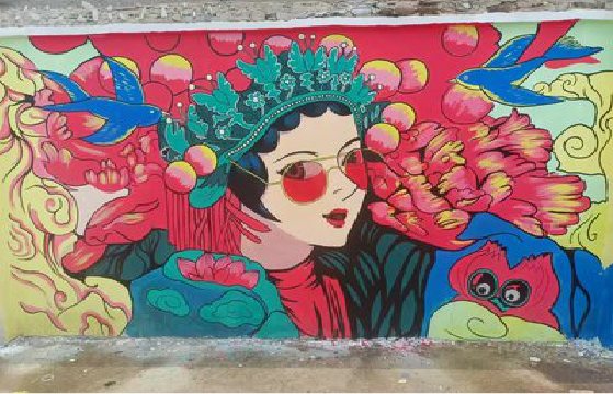 房县墙体彩绘-网红墙