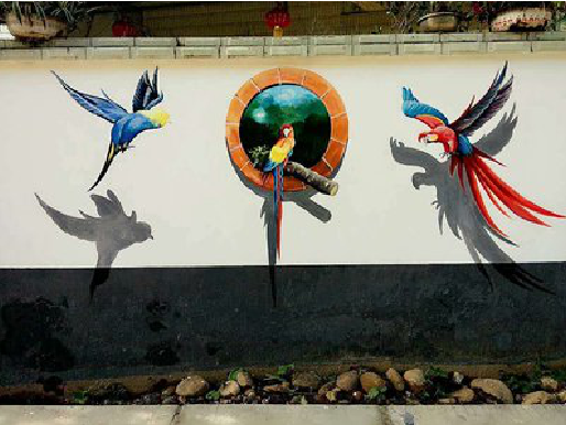 房县视觉错位-3D墙绘设计