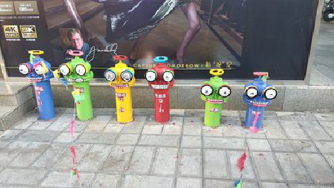 房县商业区彩绘