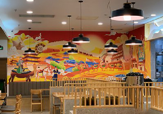 房县商业空间彩绘介绍。