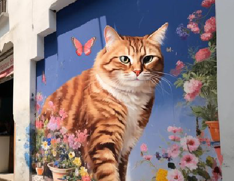 房县自己绘制有个性的手绘墙