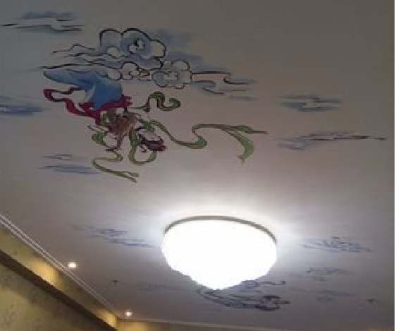 房县如何快速绘制天花板上的手绘墙？